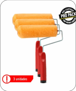 Rodillo Felpa Profesional  9 Pulgadas x 3 Unidades